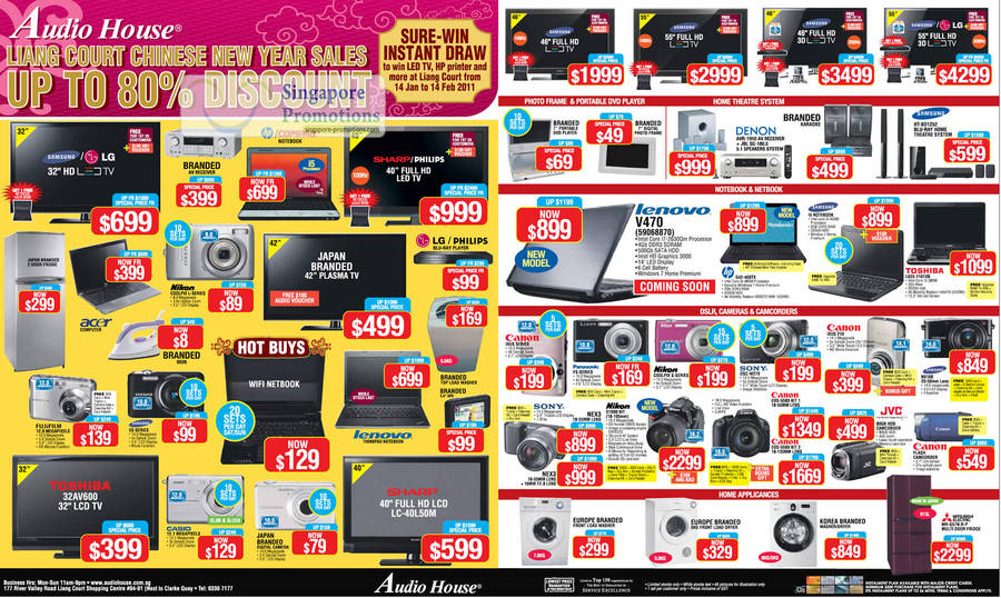 LED TV LCD Digital Cameras Notebooks Lenovo Denon Nikon Canon Fujifilm LG Philips