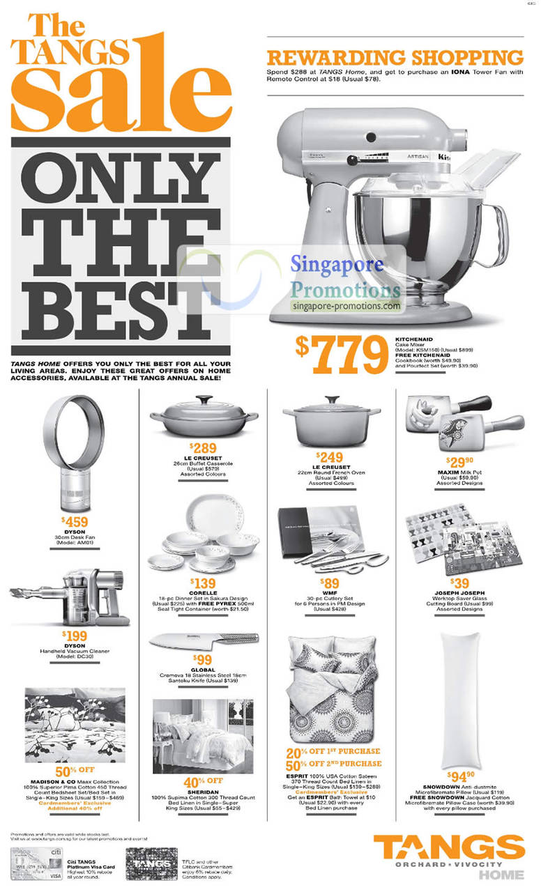 18 Feb Kitchenware Kitchenaid, Dyson, Le Creuset, Maxim, Corelle, Joseph Joseph, Madison