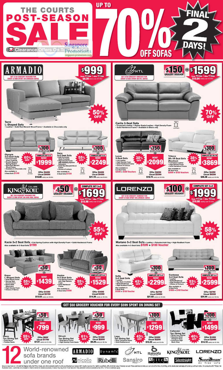 26 Feb Sofas Armadio HTL King Koil Lorenzo