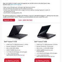 Featured image for (EXPIRED) Dell Vostro V130 Vostro 3400 Notebooks Up to $280 Off 15 – 17 Feb 2011