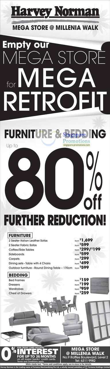 Furniture, Bedding, Up To 80 Percent Off, Sofa, Carpet, Bed Frame, Etc