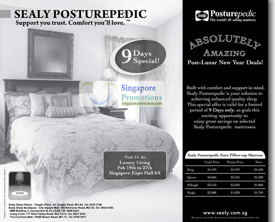 Sealy Posturepedic 18 Feb 2011