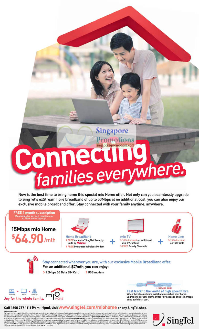 15Mbps Mio Home Home Broadband, Mio TV, Home Line
