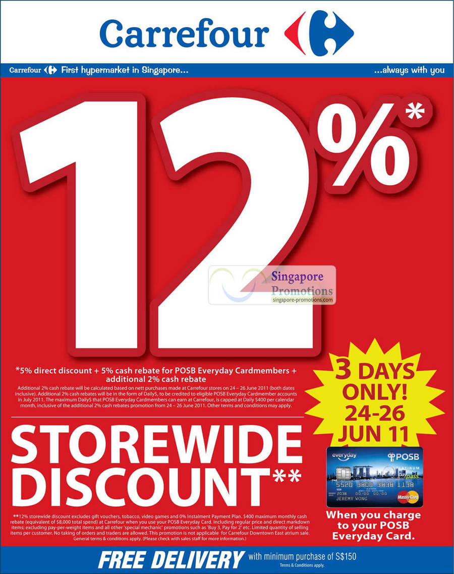 12 Percent Off For POSB Everyday Card Holders