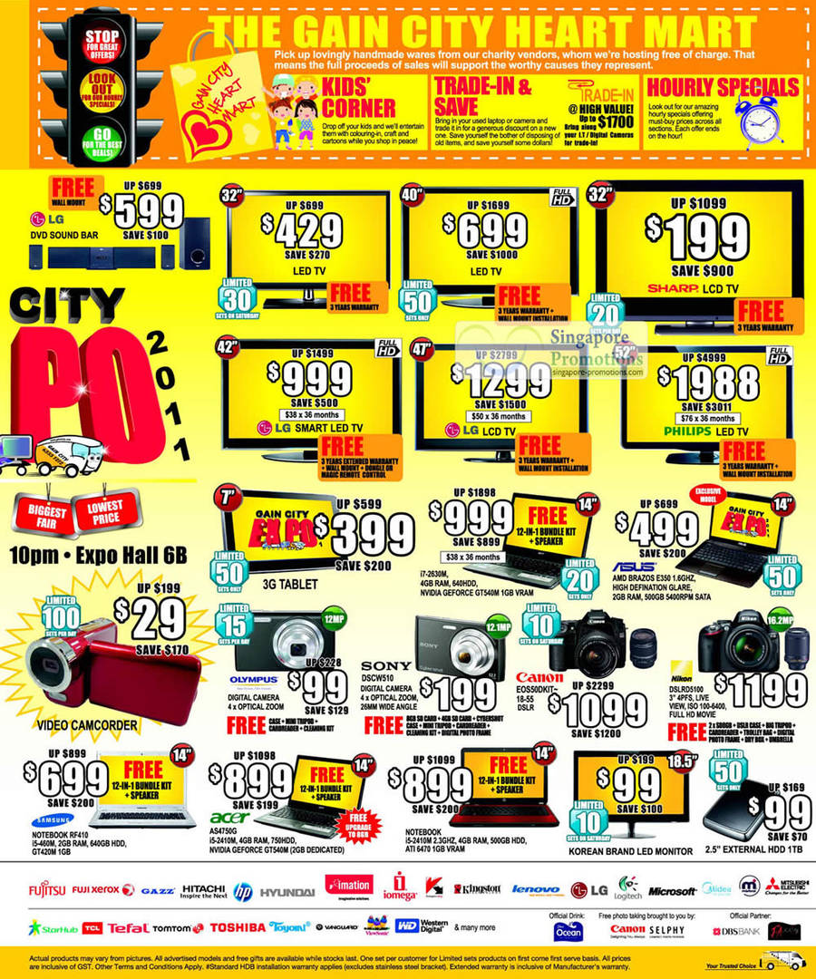 2 Jul LED TV, LG, Philips, Sharp, ASUS AMD Brazos, Olympus Digital Camera, Sony DSC-W510, Canon EOS50D, Nikon DSLR D5100, Notebooks Samsung RF410, Acer AS4750G