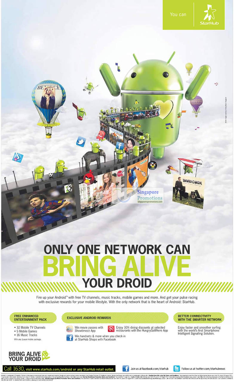 Bring Alive Your Droid, Android Free TV Channels, Entertainment Pack, Rewards, Games