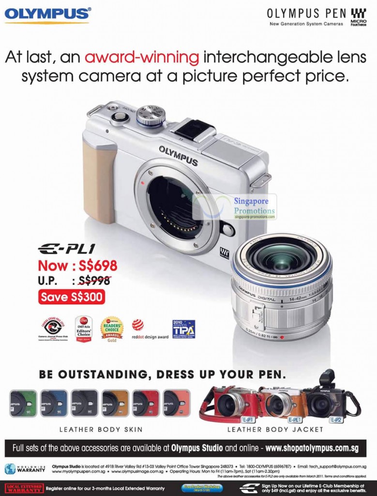 Interchangeable Lens System Digital Camera E-PL1