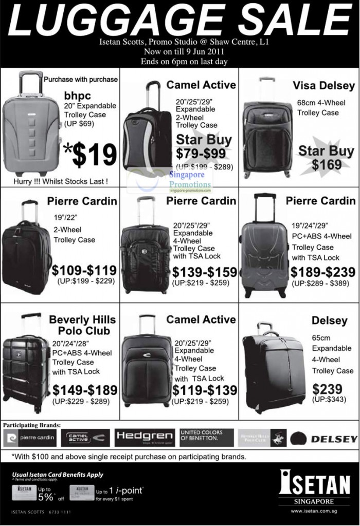 Isetan Luggage 3 Jun 2011