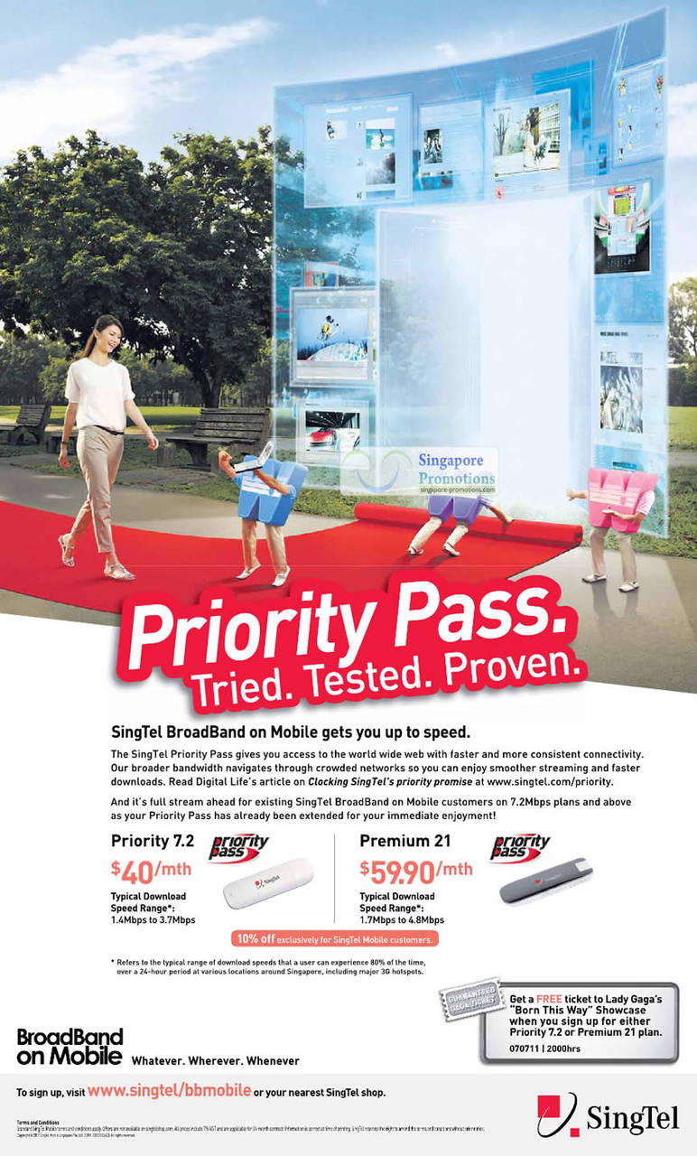 Priority Pass, Broadband on Mobile, Premium 21