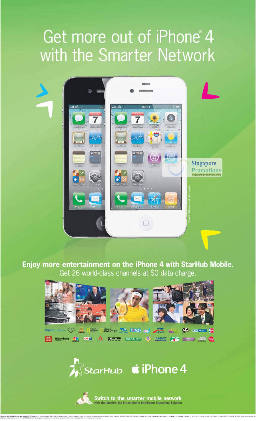 Starhub iPhone 4 26 World Class Channels