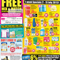 Featured image for (EXPIRED) Watsons Personal Care, Health & Skin Care Specials 7 – 13 Jul 2011