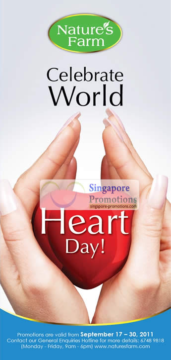 Featured image for Nature's Farm World Heart Day Special Offers 17 - 30 Sep 2011