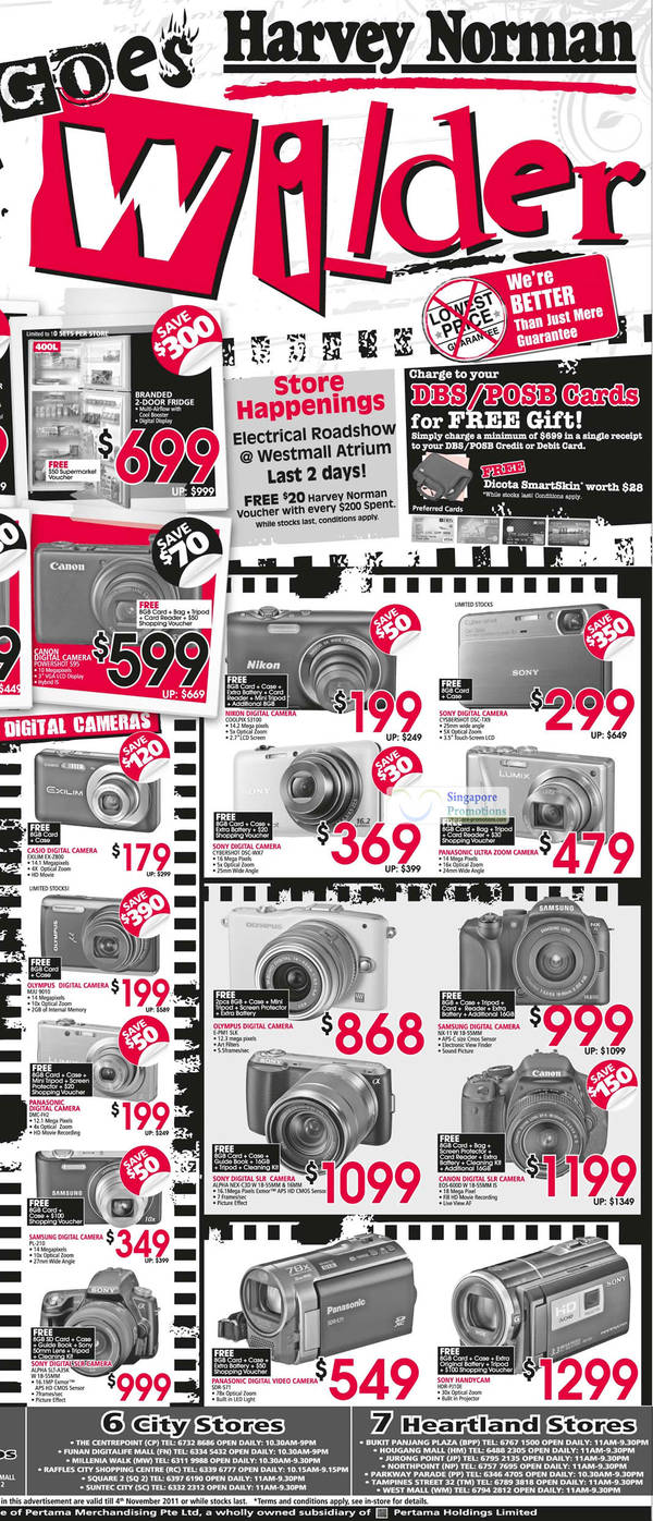 Featured image for (EXPIRED) Harvey Norman Electronics, Sofa & Mattress Special Offers Promotion 29 Oct – 4 Nov 2011