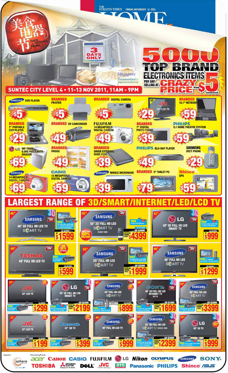11 Nov Limited Deals, DVD Player, Printer, 500GB External Storage, GPS, TV