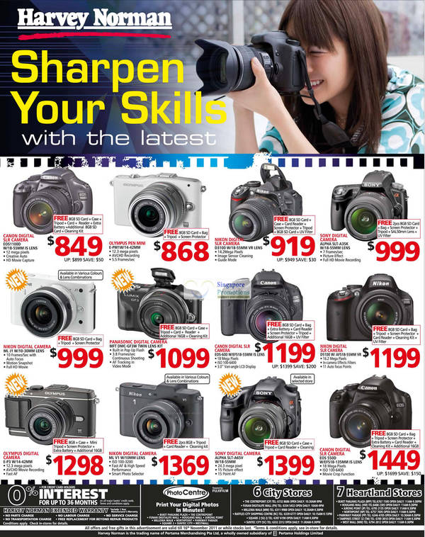 Featured image for (EXPIRED) Harvey Norman Digital Cameras & DSLRs Special Offers 10 – 16 Nov 2011