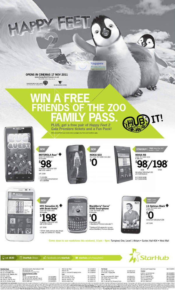 Featured image for (EXPIRED) Starhub Mobile Phones, Cable TV & Mobile/Home Broadband Offers 12 – 18 Nov 2011