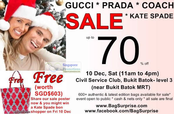 Featured image for (EXPIRED) BagSurprise Branded Handbags Sale Up To 70% Off 10 Dec 2011