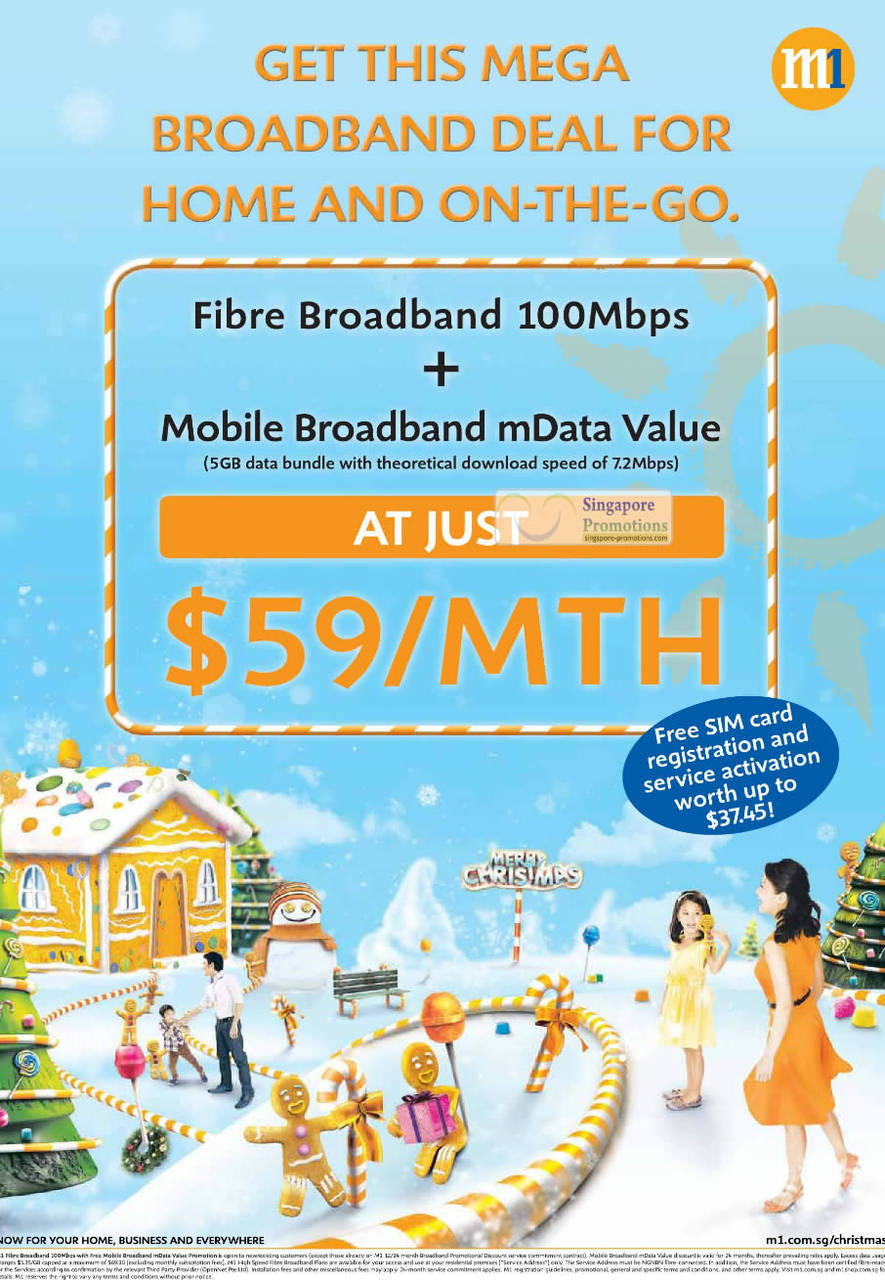 Fibre Broadband 100Mbps, Mobile Broadband mData Value Bundle