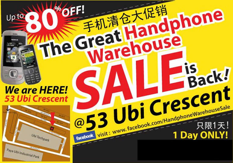 Featured image for Handphone Warehouse Clearance Sale Up To 80% Off 1 Jan 2012