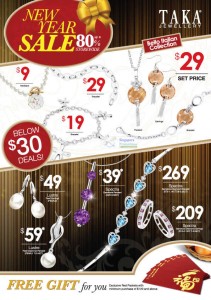 Featured image for (EXPIRED) Taka Jewellery New Year Sale Up To 80% Off Storewide 29 Dec 2011