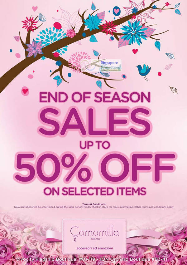 Featured image for (EXPIRED) Camomilla Milano End of Season Sale Up To 50% Off 4 Jan 2012