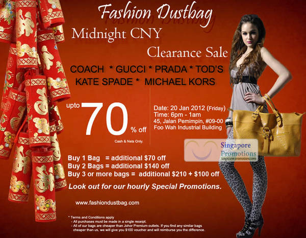 Featured image for (EXPIRED) Fashion Dustbag Branded Handbags Sale Up To 70% Off 20 Jan 2012