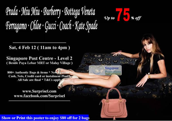 Featured image for (EXPIRED) Surprisel Branded Handbags & Items Sale Up To 75% Off 4 Feb 2012