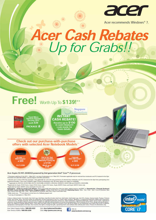 Featured image for (EXPIRED) Acer Notebooks, Desktop PCs, Ultrabooks & AIO Desktops Price List 9 Feb – 4 Mar 2012