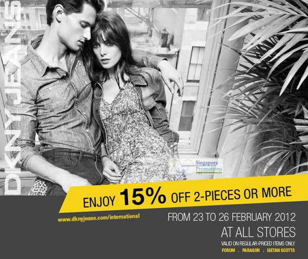 Featured image for (EXPIRED) Club 21 DKNY Jeans 15% Off Promotion 23 – 26 Feb 2012