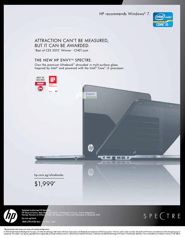 Featured image for HP Launches New HP Envy 14 Spectra Ultrabook Notebook 24 Feb 2012