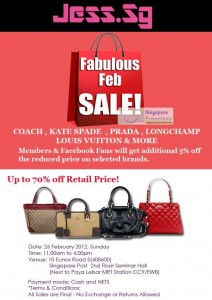 Featured image for (EXPIRED) Jess.Sg Branded Handbags Sale Up To 70% Off 26 Feb 2012
