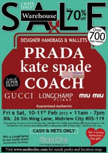 Featured image for (EXPIRED) Moltochic Branded Handbags & Wallets Sale Up To 70% Off 10 – 11 Feb 2012