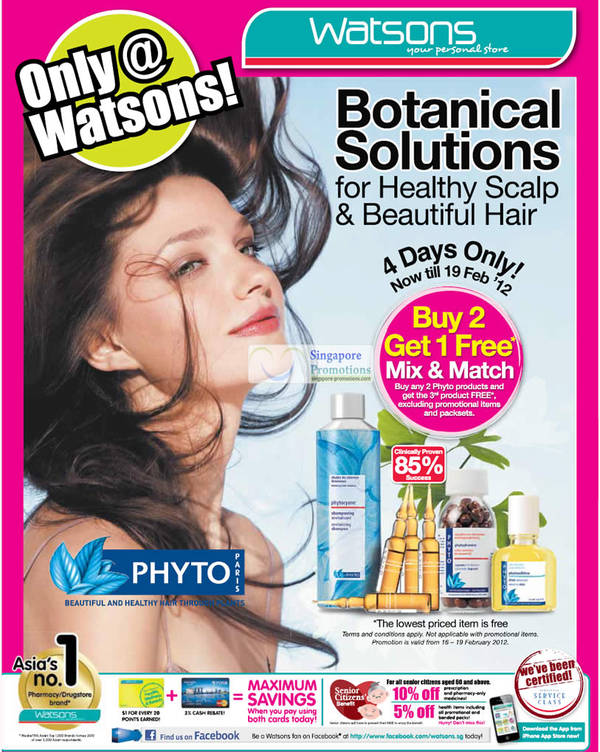 Featured image for (EXPIRED) Watsons Cosmetics, Personal Care & Beauty Offers 16 – 22 Feb 2012