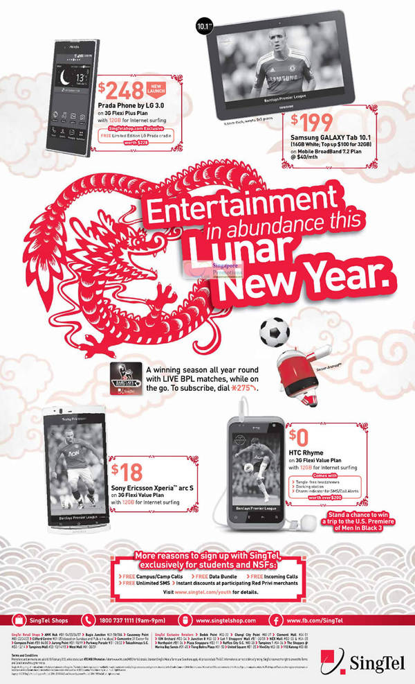 Featured image for (EXPIRED) Singtel Smartphones, Tablets, Home/Mobile Broadband & Mio TV Offers 4 – 10 Feb 2012