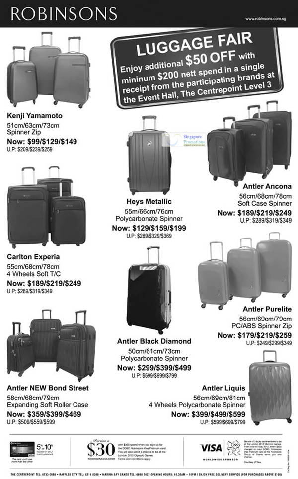Featured image for (EXPIRED) Robinsons Luggage Fair Promotion 24 Feb 2012