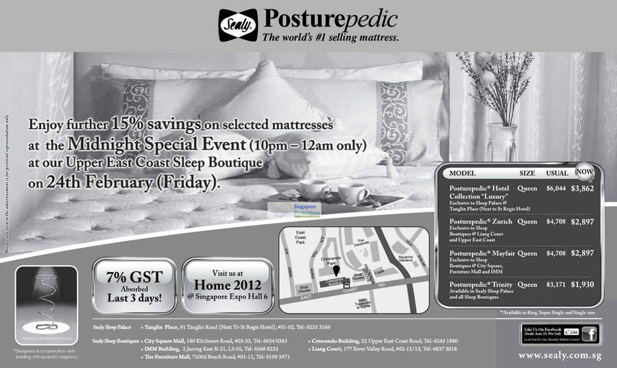 Sealy Posturepedic 24 Feb 2012