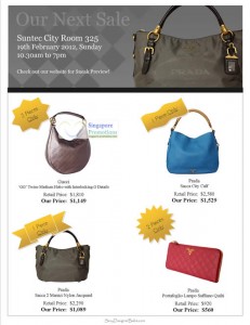 Featured image for (EXPIRED) SexyDesignerBabe Branded Handbags Sale @ Suntec 19 Feb 2012