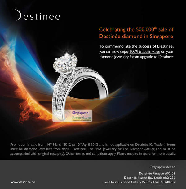 Featured image for (EXPIRED) Destinee 100% Trade-In Value Promotion 14 Mar – 15 Apr 2012