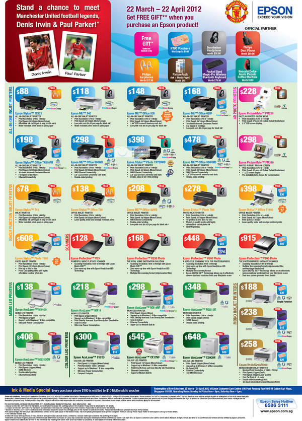 Featured image for (EXPIRED) Epson Printers & Scanners Promotion Price List 22 Mar – 22 Apr 2012