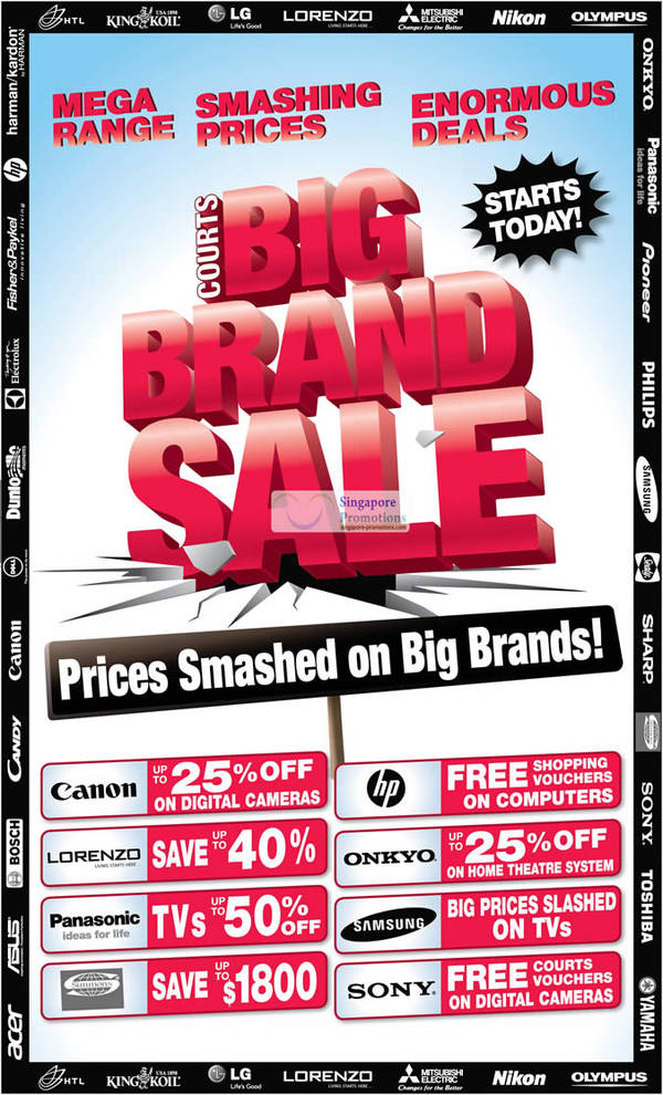 Featured image for (EXPIRED) Courts Big Brand Sale Promotion 3 – 9 Mar 2012