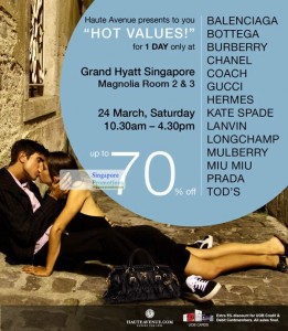 Featured image for (EXPIRED) Haute Avenue Branded Handbags Sale Up To 70% Off @ Grand Hyatt 24 Mar 2012