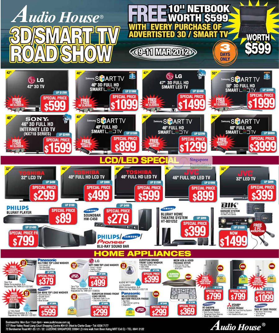 LED TVs, 3D TV, LCD TVs, Home Appliances
