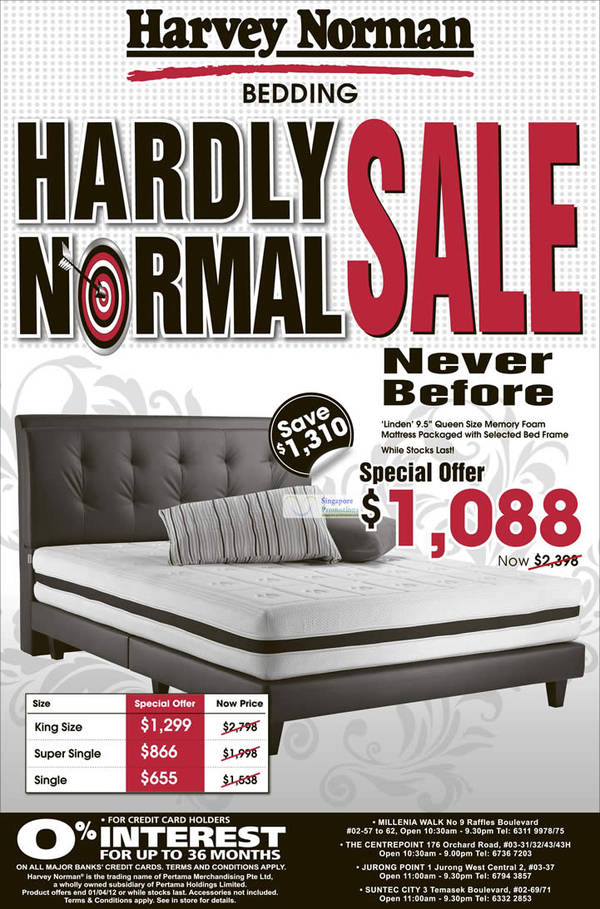 Featured image for (EXPIRED) Harvey Norman Electronics, Appliances, Sofa Sets, Mattresses & IT Promotion Offers 31 Mar – 5 Apr 2012