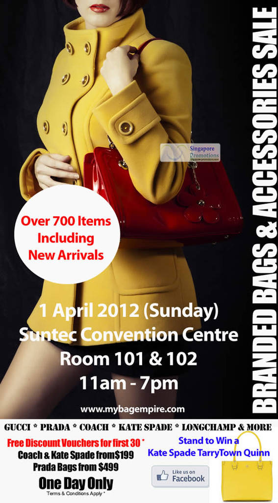 Featured image for (EXPIRED) MyBagEmpire Branded Handbags Sale @ Suntec 1 Apr 2012