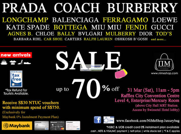 Featured image for (EXPIRED) Nimeshop Branded Handbags, Footwear & Kids Apparel Sale Up To 70% Off 31 Mar 2012