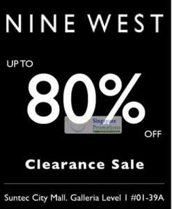 Featured image for (EXPIRED) Nine West Up To 80% Off Clearance Sale @ Suntec 16 Mar 2012