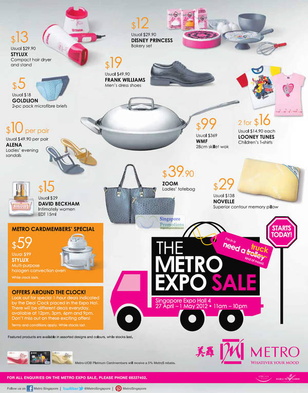 Featured image for (EXPIRED) Metro Expo Sale @ Singapore Expo 27 April – 1 May 2012