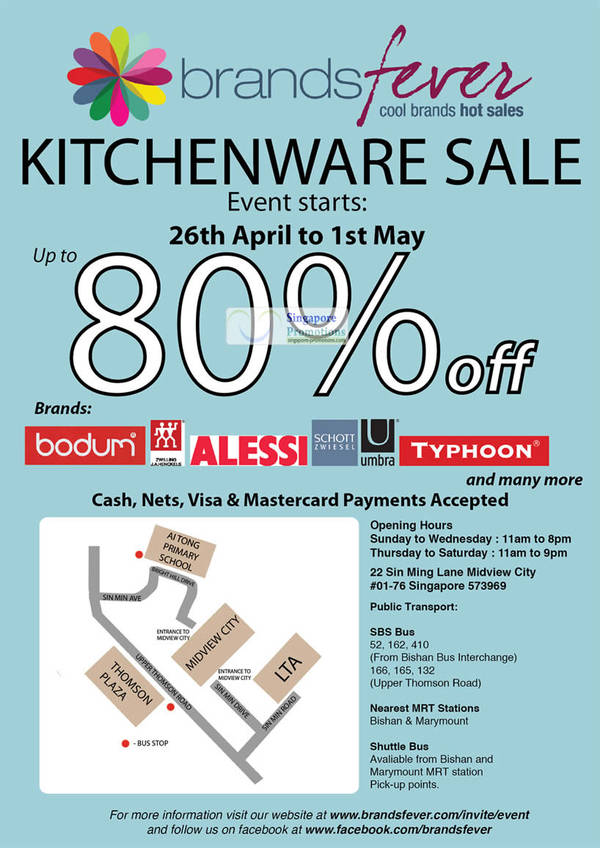 Featured image for (EXPIRED) Brandsfever Branded Kitchenware Sale Up To 80% Off 26 Apr – 6 May 2012