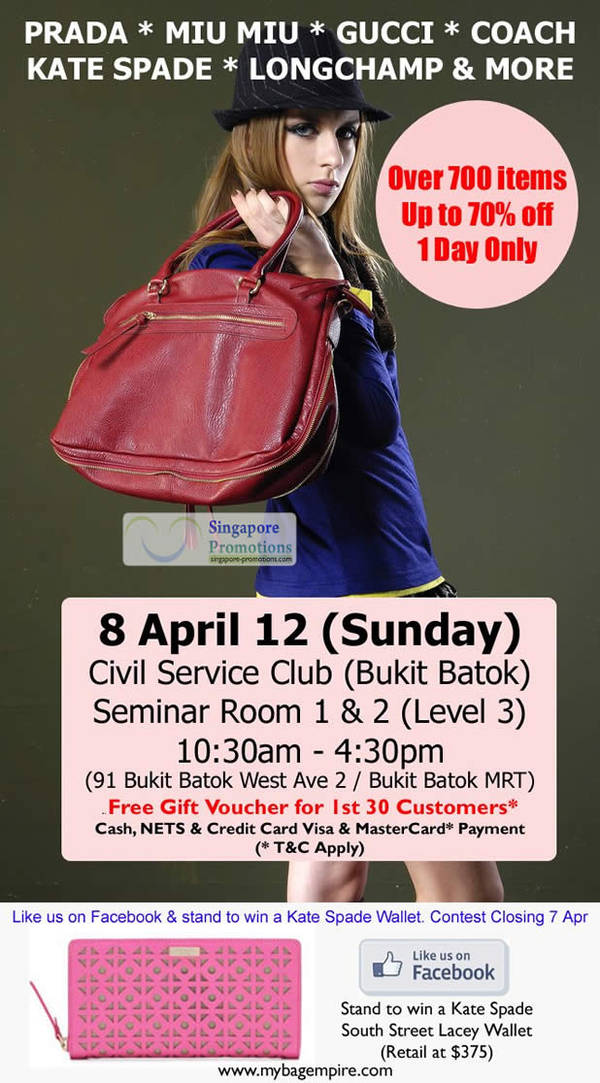 Featured image for (EXPIRED) MyBagEmpire Branded Handbags Sale Up To 70% Off 8 Apr 2012