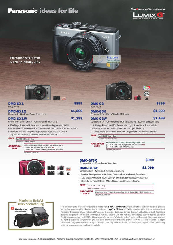 Featured image for (EXPIRED) Panasonic Lumix G Digital Cameras Promotion 6 Apr – 20 May 2012